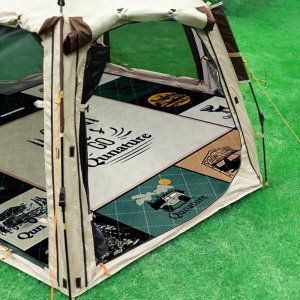 Mata piknikowa Qunature koc wodoodporny turystyczny 2 x 2 m - wielokolorowa 4