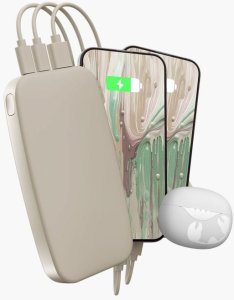 FRESH 'N REBEL POWERBANK 18000 MAH USB-C PD 20W SILKY SAND 6