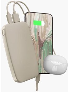 FRESH 'N REBEL POWERBANK 12000 MAH USB-C PD 20W SILKY SAND 2