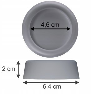 Podkładki antywibracyjne SILLAR szare kpl./4szt 5