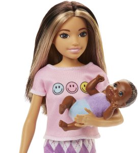 Lalka Barbie Mattel Skipper: Klub opiekunek Lalka + bobas + akcesoria (HJY32) 3