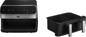 Frytkownica beztłuszczowa Beko FRL6488 Podwójny 9,5 l Autonomiczny 2400 W Frytkownica na gorące powietrze Czarny 3