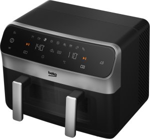 Frytkownica beztłuszczowa Beko FRL6488 Podwójny 9,5 l Autonomiczny 2400 W Frytkownica na gorące powietrze Czarny 7
