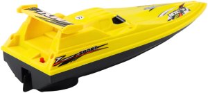 LeanToys Łódź Motorówka Pływająca Jacht Na Baterie Żółta 4