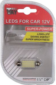 LED BULB SV8.5 41MM 36SMD 1PCS 1