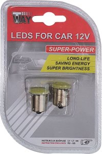 LED BULBS BA15S SMD COB 2PCS 1