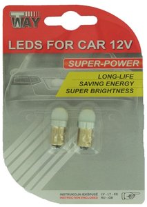 LED BULBS T4W BA9S 2SMD 2PCS 1