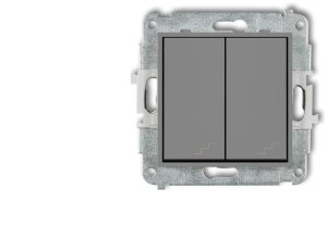 ICON Mechanizm łącznika podwójnego schodowego szary mat 27IWP-33 1