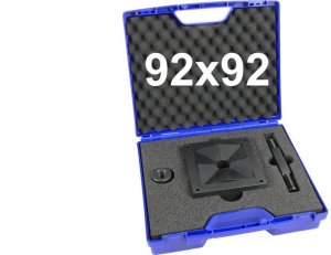 Wycinak kwadratowy do otworów w stali 92x92 mm / Otwornica do blachy 92x92mm / ENERGOTYTAN WK92 1
