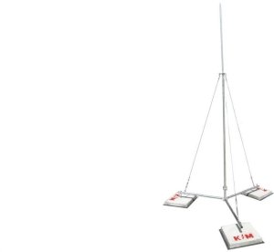 Maszt odgromowy na trójnogu H=4m aluminiowy KM104T AL /1kpl./ 1