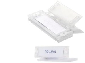 Tabliczki opisowe zamykane 12x44mm 10szt 1