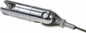 Krętlik stalowy do przeciągania liny 50kN / Krętlik przeciwskrętny do kabli / KKX-5 6