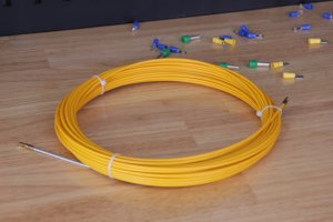 Włókno szklane do przeciągania kabli i przewodów 15m / Stalka linka 15m / Pilot do wciągania kabli przewodów / WS 3/15 5