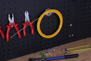 Włókno szklane do przeciągania kabli i przewodów 15m / Stalka linka 15m / Pilot do wciągania kabli przewodów / WS 3/15 6