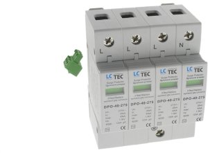 Ogranicznik przepięć ze zdalną sygnalizacją 275V AC Typ T2 4P 20kA 1,3kV 1
