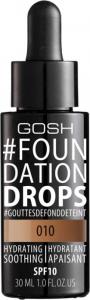 Gosh #Foundation Drops 010 Tan 30ml 1