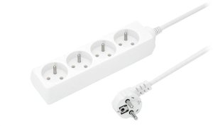 Przedłużacz 4-gniazda z/u 16A 10m /OMY 3x1,5/ biały PS-470 T-110750 1