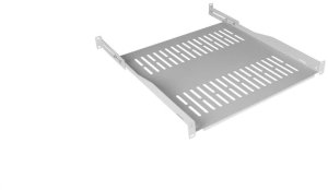 Półka regulowana do szafy RACK 19 1U 450mm (550mm) szara NEKU 1