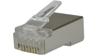 Wtyk modularny RJ45 8P8C kat.6 ekranowany FTP drut NEKU /woreczek 100szt./ 1