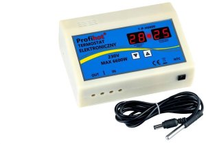 TERMOSTAT ELEKTRONICZNY STEROWNIK REGULATOR TEMPERATURY 230V max. 6600W 1