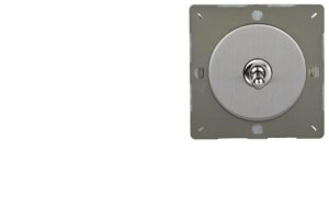 VariGrid Włącznik uchylny pojedynczy Metal stal szlifowana dźwigniowy 10A 230V uchylny EGT1S (system ramkowy Varilight) 1