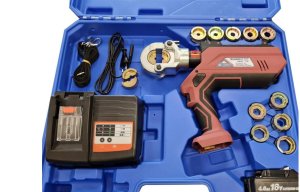 Praska akumulatorowa z matrycami 10-300 mm2 EB22 SET / Zaciskarka 10-16-25-35-50-70-95-120-150-185-240-300 mm2 / ZESTAW 1