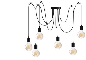 Lampa wisząca sufitowa ARANE PAJĄK 6 ramion do LED 6x E27 LUMILED 1