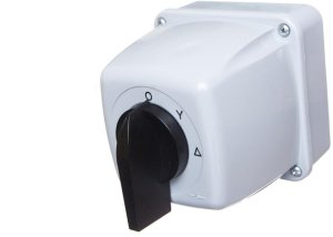 Łącznik krzywkowy 0-gwiazda-trójkąt 5P 63A w obudowie IP65 ŁUK 63-23 916314 1