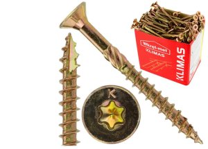 Wkręty ciesielskie z łbem stożkowym i gniazdem TORX 5,0x60 MASTER Wkręt-met /200szt./ 1