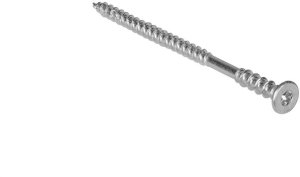 Wkręty dystansowe do poziomowania łat z łbem stożkowym i gniazdem TORX 6,0x120mm białe 100szt. 1