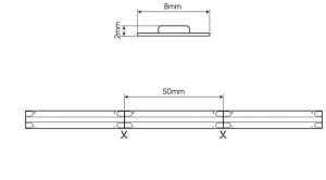 Taśma LED line COB 320 diod/m 24V 2700K 8W 5 lat gwar. 476821/5m 1