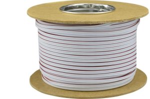 Przewód głośnikowy SMYp 2x0,75 biały CU miedź Elektrokabel 100m 1