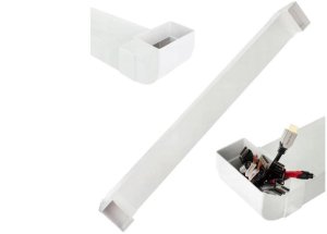 Przepust kanał kablowy podtynkowy do maskowania kabli telewizyjnych 1x kanał płaski 0,5m + 2x kątownik 55x110mm 1