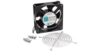 Zestaw:wentylator DN-FAN120B,osłona metalowa DN-FAN120/GR,wkręt DN-FAN-M4-8szt DN-FAN120B-KIT 1