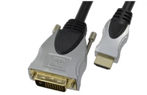 AUDA Prestige Kabel DVI-D Single Link / HDMI 1.4 FHD@60 (wtyk / wtyk) /30m/ 1