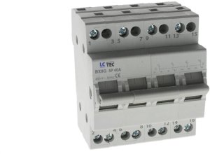 Przełącznik modułowy sieć-agregat agregat-sieć 1-0-2 I-0-II 4P 40A 400V BX9G 1