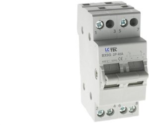 Przełącznik modułowy sieć-agregat agregat-sieć 1-0-2 I-0-II 2P 40A 400V BX9G 1