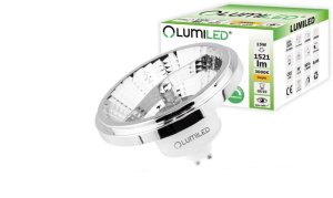 Żarówka LED GU10 ES111 15W = 100W 1521lm 3000K Ciepła 38 Srebrna Ściemnialna LUMILED 1