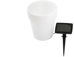 Lampa Ogrodowa Doniczka Solarna LED Biała 4000K neutralna GOLDLUX 1