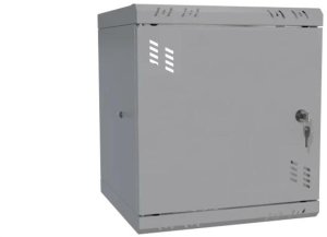 Szafa wisząca RACK 10 6U 300mm drzwi metalowe szara 1