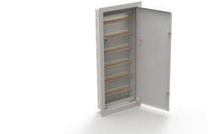 Rozdzielnica podtynkowa metalowa 108 modułowa 6x18 415x1035x130 RAL9003 IP30 MP108/6/18 1