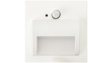Oprawa Beryl PIR biała zimna 6500K 1,5W 12V DC 9 led smd 3014 kwadrat do puszki fi 60 z czujką ruchu PIR 1