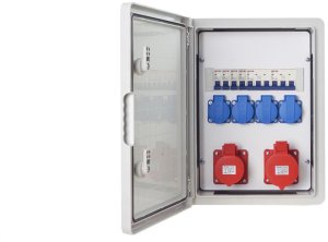 RSZ ROZDZIELNIA ELEKTRYCZNA ROZDZIELNICA BUDOWLANA SKRZYNKA ABS 32A 16A RSZ12-114C114 1