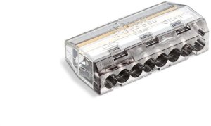IDEALNA Szybkozłączka SCP8 wtykowa do drutów i wielodrutów 8-torowa 4mm2 24A 450V 88000007S /50szt./ 1