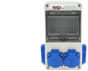 ROZDZIELNICA BUDOWLANA OBUDOWA 4 X 250V 16A 5 MODUŁÓW IP44 1