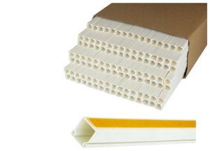 Listwa elektroinstalacyjna kanał kablowy BKK 25x25mm korytko z pokrywą i taśmą montażową 2-stronną KARTON=96m (48szt) NEKU 1