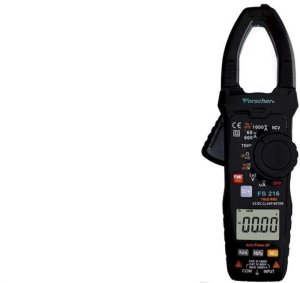 Multimetr cęgowy z autozakresem i pomiarem True RMS miernik uniwersalny z wyświetlaczem LCD FORSCHER FS216 1