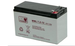 akumulator AGM 10-12lat 12V/7.2Ah MWL 7.2-12L 1