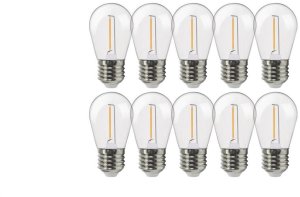 ST45-P E27 1W FILAMENT (10 sztuk) WW 1