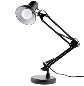Lampka biurkowa Lumiled Lampka Biurkowa Kreślarska Stołowa E27 TOBI Czarna Lumiled + uchwyt na blat 2